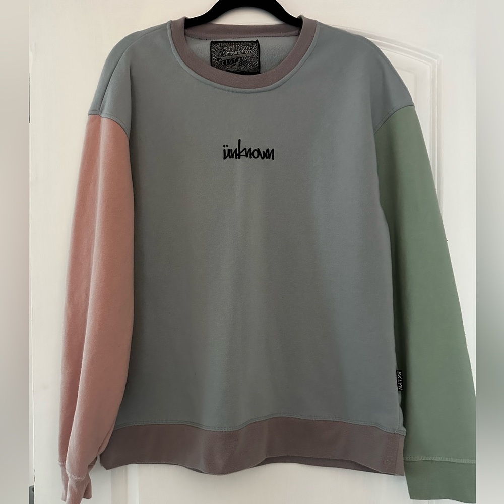 Brooklyn Cloth Women's Color Block Crew Neck Sweater, “unknown” Large